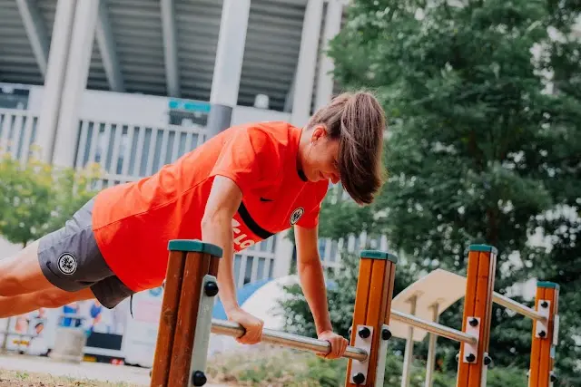 Trimm-Dich-Pfad im Deutsche Bank Park